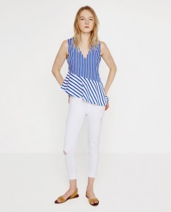 look marinero top peplum Zara